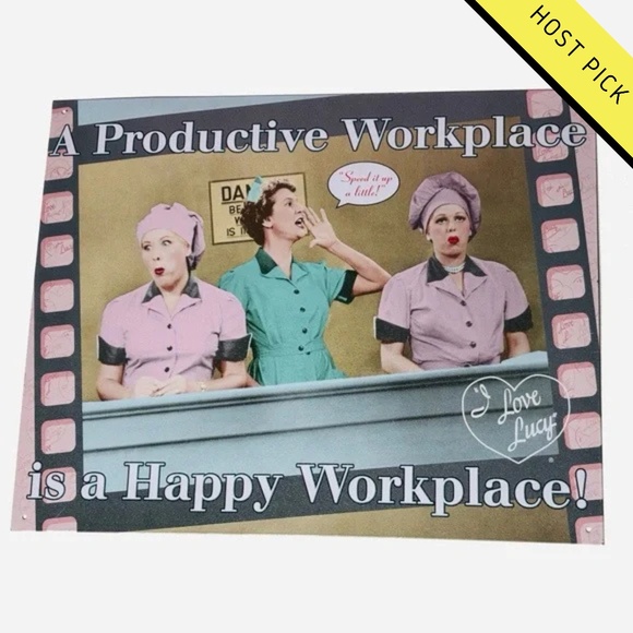HP | I Love Lucy Tin Sign - Picture 1 of 9